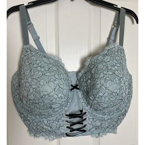 Cacique Lace Longline Bra in Light Blue